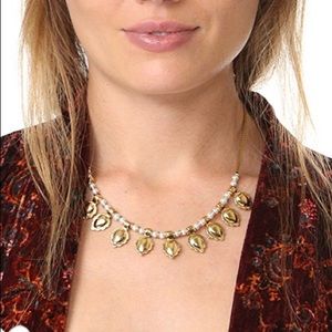 Vanessa Mooney The Ellie Pearl and Gold Necklace